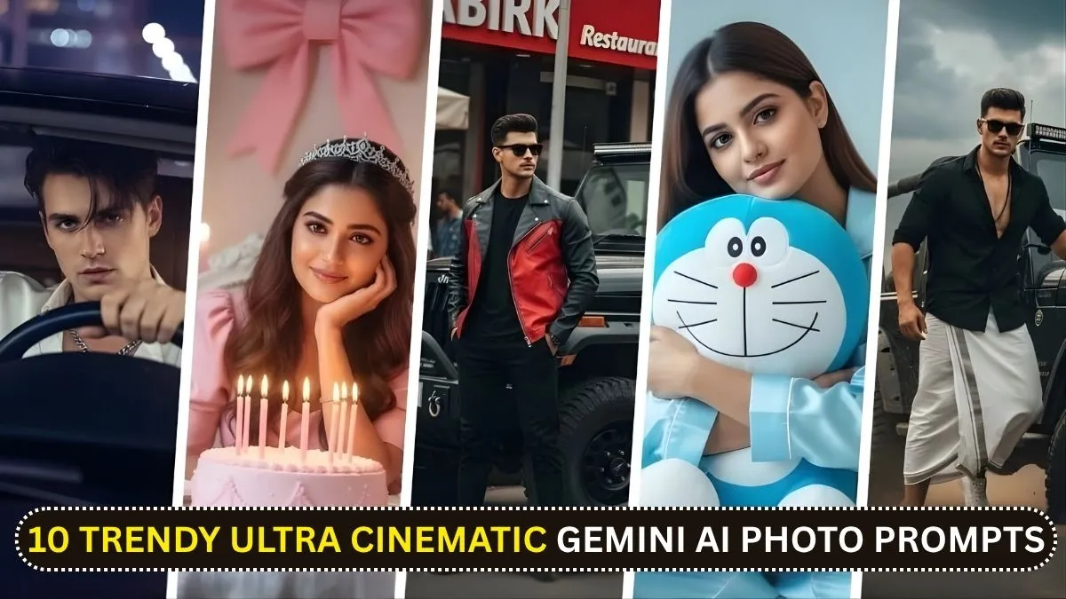 Gemini AI 10 Cinematic Photo Prompts You Must Try in 2025 – Create Ultra-Realistic 4K Movie-Like Portraits Instantly