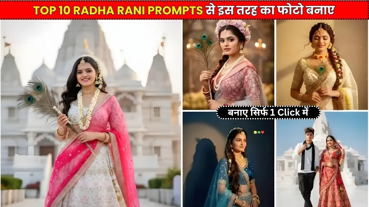 Google Gemini Radha Rani AI Photo Editing Prompts 2025 – Create Divine, Realistic Portraits